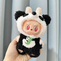 Muñeca De Peluche Miniatura Labubu I Y II 17cm Ropa De Muñeca Coreana Kpop Exo Accesorios DIY Vestido Rosa Regalo Estilo Nuevo - details 11