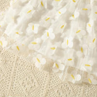 Vestido De Princesa Sin Mangas Para Niñas Blanco Con Encaje Y Mariposas Vestido De Cumpleaños Y Boda Para Niñas De Verano Ropa Infantil - details 6