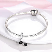 Encanto De Colgante De Árbol De Familia Platinado En Plata Para Pulsera De Bangle Y Collar DIY Regalo Con Doble Vuelo Aéreo - details 113