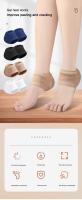 Protector De Talón De Silicona Gel Suela De Zapato Almohadillas De Talón Para Plantar Fasciitis Cuidado De Los Pies Reparación De Piel Almohadillas De Medio Yarda Calcetines - details 0