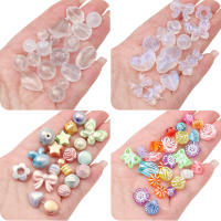Cuentas De Acrílico Mixtas Al Por Mayor Para Joyería Hecha a Mano Pulseras Accesorios DIY Material De Cuentas Suelta Alrededor De 15-50 Pcs - details 6
