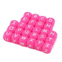 Sunrony 10-100Pcs Cuentas De Letras De Silicona 12MM Cuadradas Para Fabricación De Joyas Pulsera De Nombre DIY Accesorios Hechos a Mano - details 6