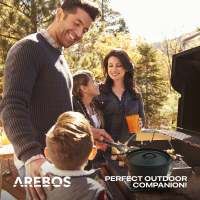 AREBOS hierro fundido Dutch Oven BBQ Set de con caja madera guantes protectores - details 31
