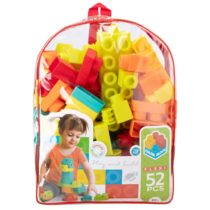 Juego de bloques de construcción 52 piezas Flexi Color Block - 1