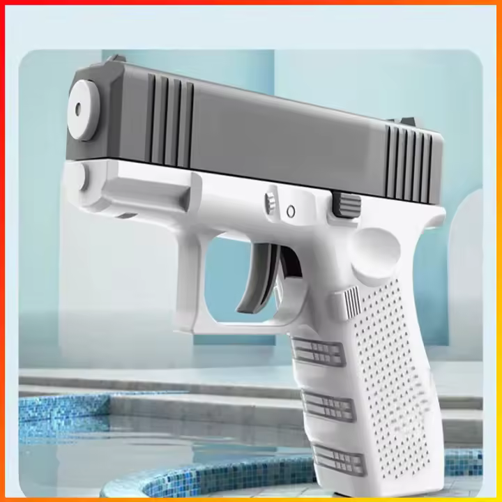 Pistola De Agua Automática Para El Verano Juguete De Playa Para Niños Y Adultos Sin Electricidad Alta Presión Disparo Rápido - 1