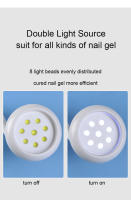 Secador De Uñas UV Recargable Para Escritorio Con 8 Lámparas LED Secado Rápido Terapia De Luz De Uñas Lámpara Portátil De Hornear Plástico 5V 36W - details 3