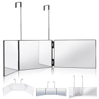Espejo Tridimensional De 360 Grados Con LED Y Iluminación Para Maquillaje Y Peluquería Ajustable Para Auto Estilización Y Corte De Pelo - details 5