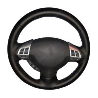 Funda De Volante De Cuero Artificial Tejida a Mano Para Coche Compatible Con Mitsubishi Lancer EX10 Lancer X Outlander ASX Colt Pajero Sport - details 0