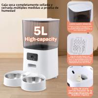 BIT TOP-Alimentador automático inteligente para mascotas, cuenco con o sin cámara, 5L，Comedero Gato Automatico,Control remoto, grande, 1/2 tazones, Comederos Automáticos Inteligente para Gatos y Perros,dispensador de comida para gatos - details 4