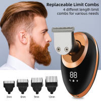 Nueva Peluca Eléctrica Para Hombres 7D Independientemente 7 Cuchillas Cabeza Flotante Recargable Impermeable Con Multifuncional Trimmer Para Hombres - details 8