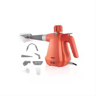 Limpiador a vapor portátil 6 en 1, máquina de limpieza a vapor presurizada multiusos de alta temperatura para muebles, tapicería, azulejos, hogar - 1