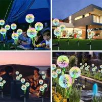 Luces Solares Para Jardín De Diente De León LED Esfera De Cebolla Luces Para Césped Patio Camino Decoración Moderna IP65 ABS - details 4