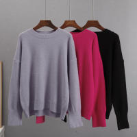 Suéter De Punto Grueso Para Mujer Hirsionsan Oversized Casual Chic Suave De Otoño Invierno Estilo Básico Pullover Suelto - details 12