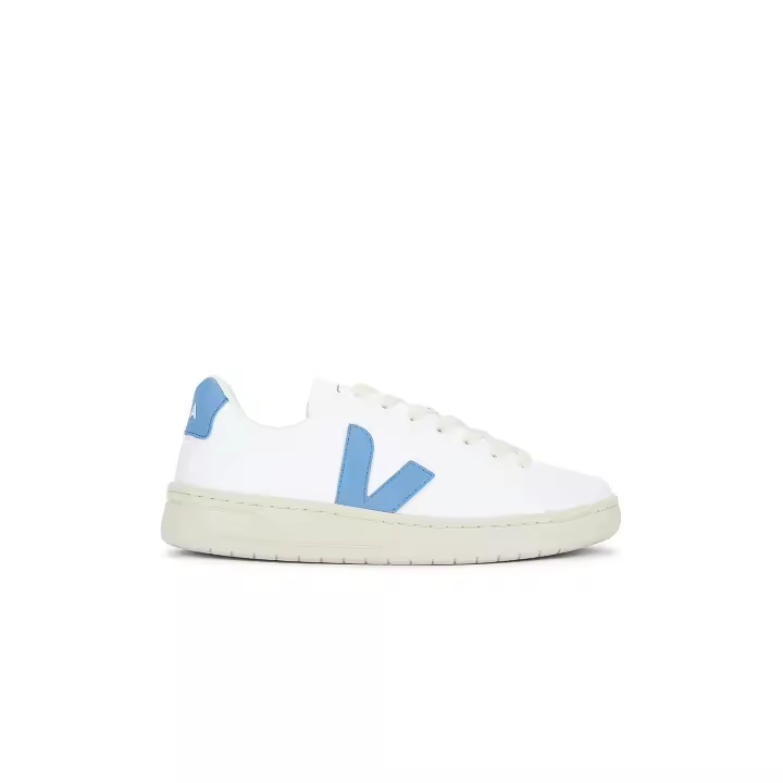 Veja Urca Aqua - Zapatilla Sostenible Blanca con Detalles Azul Aqua - 1