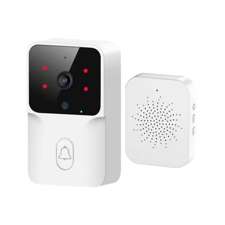Cámara De Video Portero Con Chime WiFi Visión Nocturna Wireless Seguridad Inteligente Para El Hogar Recargable Batería Portón - 1