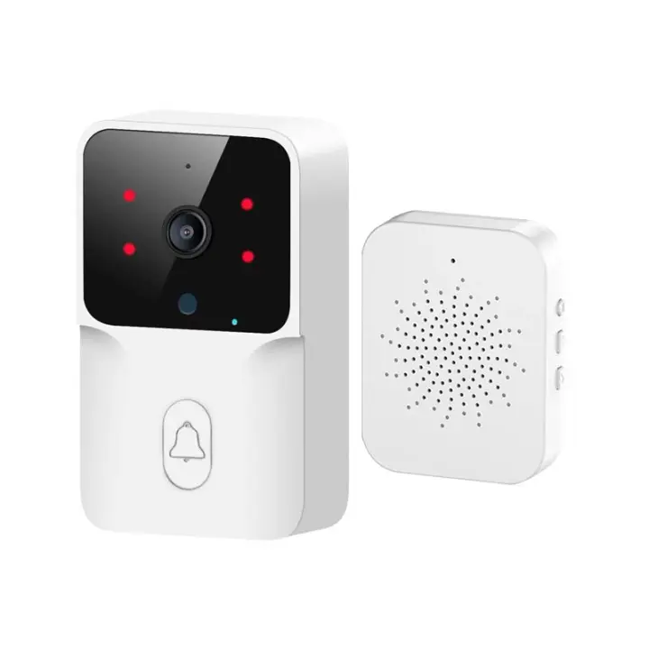 Cámara De Video Portero Con Chime WiFi Visión Nocturna Wireless Seguridad Inteligente Para El Hogar Recargable Batería Portón - 1