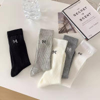 Calcetines Largos Finos Y Respirables Para Mujer Y Niñas En Color Sólido Japoneses Estilo Casual Para Primavera Y Verano - details 2