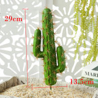 Gran Suculentas Artificiales De Espina De Desierto Para Decoración Del Hogar 30/43cm Planta Falsa De Cactus Para Interiores Sin Mantenimiento - details 4