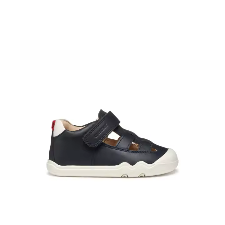 GEOX B555WA C4211 Zapatos primeros pasos bebé niño 34537 25V CASUAL SPORT NAPPA NAVY/WHITE - 1