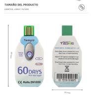 Logger De Temperatura USB Registrador De Datos De Humedad Y Temperatura Single Use Con Reporte PDF 30/60/90 Días Puerto USB 10000 Puntos - details 14