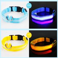 Collar LED Para Perros Y Gatos Recargable Con 3 Modos Collar De Perdida De Mascota Con Luz Nocturna Accesorios Para Mascotas Correa Básica De Nylon - details 21
