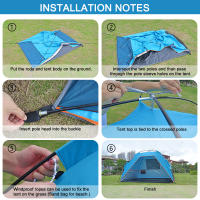 Carpa De Playa Familiar Para Verano Con Marco Protección Solar Plegable Portátil Para 4 Personas Canopo Fácil Instalación - details 11