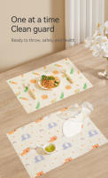 TEN-MJOURNEY Placemat Desechable Y Impermeable Para Bebés/Niños Essentials De Viaje Portátil Para Mesa De Comedor - details 1