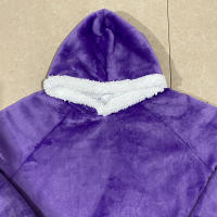 Manta De Flannel Super Larga Con Mangas 120/150cm Sudadera De Invierno Para Hombres Y Mujeres Abrazable De Peluche Gran Tamaño Para Ver Televisión - details 19