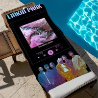 Toalla De Playa Grande L-Linkin P-Park De Rock Band Para Deportes Viajes Y Camping Secado Rápido Estilo Plain Material Poliéster 100% - details 5