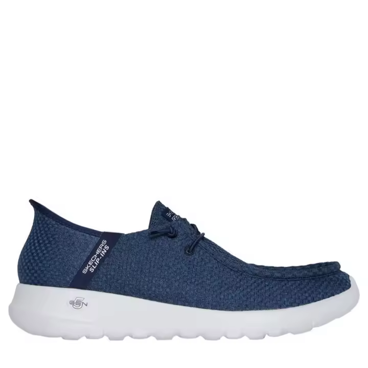 Cómoda  Zapatilla hombre Skechers SLIP-INS GO WALK MAX HALYCON azul. Plantilla Memory Foam® Skechers Hands Free Slip-ins talón Comfort Pillow para calzarte sin manos Altura Tacón bajo (1-3 cm) Referencia 216285-NVY - 1
