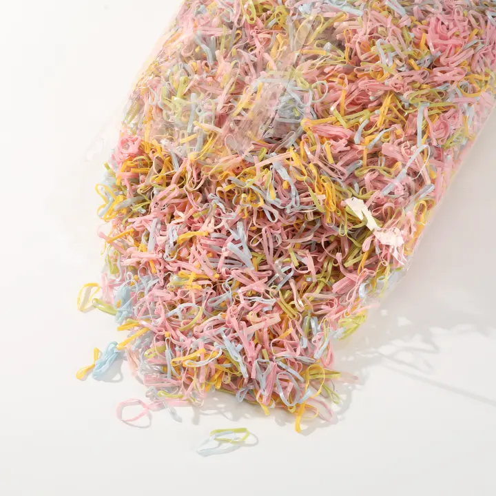 Molans 1000PCS Cinturones De Pelo De Goma En Colores Mixtos Resistente Accesorios Para El Cabello Simple Y Duradero Para Mujer - 1