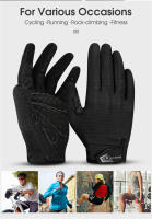 Guantes De Ciclismo Con Dedos WEST BIKING Antideslizantes Absorción De Choque Pantalla Táctil Transpirables Para Bicicleta Equipamiento De Ciclismo - details 10