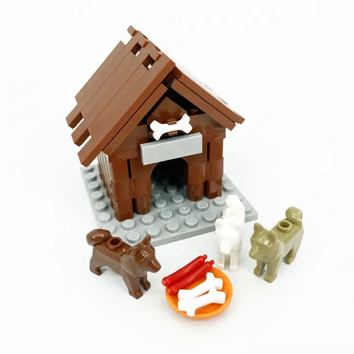Bloques De Construcción MOC City Cattery Para Niños Y Niñas Casa De Gatos Farmacia Compatible Con Bloques Clásicos Regalo DIY Creativo De Ciudades Pequeñas ABS Sin Baterías - 1