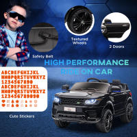 HOMCOM Coche Eléctrico SUV para Niños de 3-6 Años Coche de Batería 12V con 2 Motores Mando a Distancia Faros Bocina Bluetooth Música USB y Apertura de Puerta 3-5 km/h 110x68x52 cm - details 3