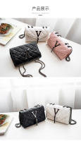 Bolso De Hombro De Lujo Negro Para Mujer De Cuero PU Con Trenzado Y Borla Bolso Bandolera Con Patrón Cuadrado Bolsa De Mano Con Cierre De Hasp - details 13
