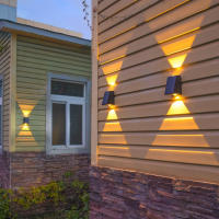 Lámpara De Pared Solar LED Para Exterior Impermeable Iluminación Atmosférica Decorativa Para Jardín Paseo Porche Balcón Camping Moderna - details 10