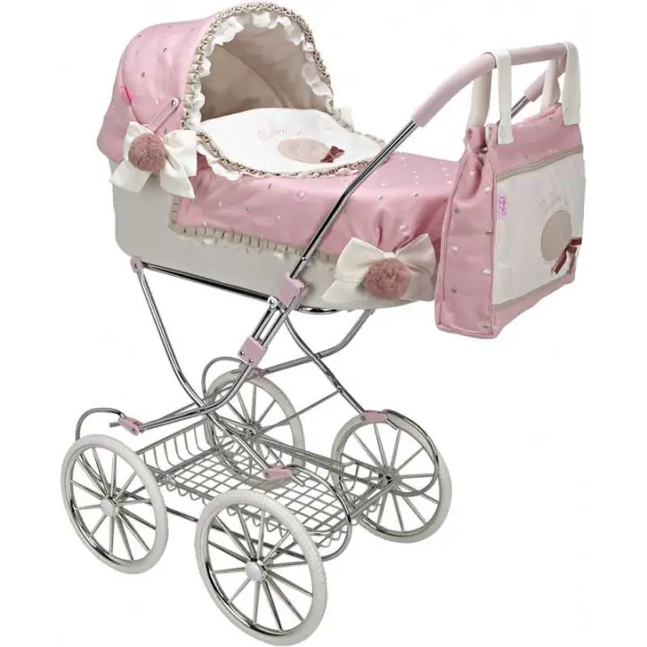 Carrito Muñecas Cuco Capota Reborn Paris plegable Arias - 1