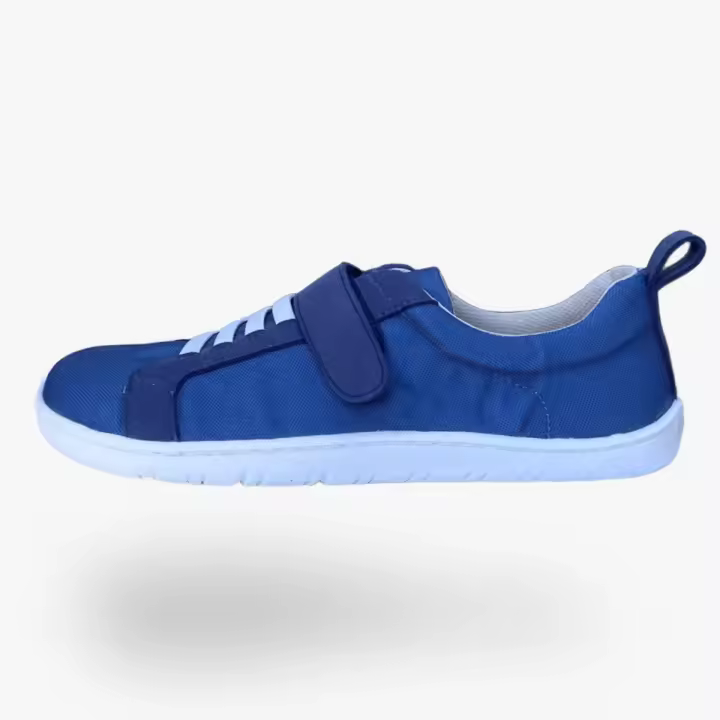 Zapato Respetuoso Barefoot Coqueflex 15513 Carrera Marino Infantil y Adulto.Drop cero, suela fina de 3.5mm con gran flexibilidad. Ancho por la puntera para mayor comodidad y para dejar libertad de movimiento a los dedos. - 1