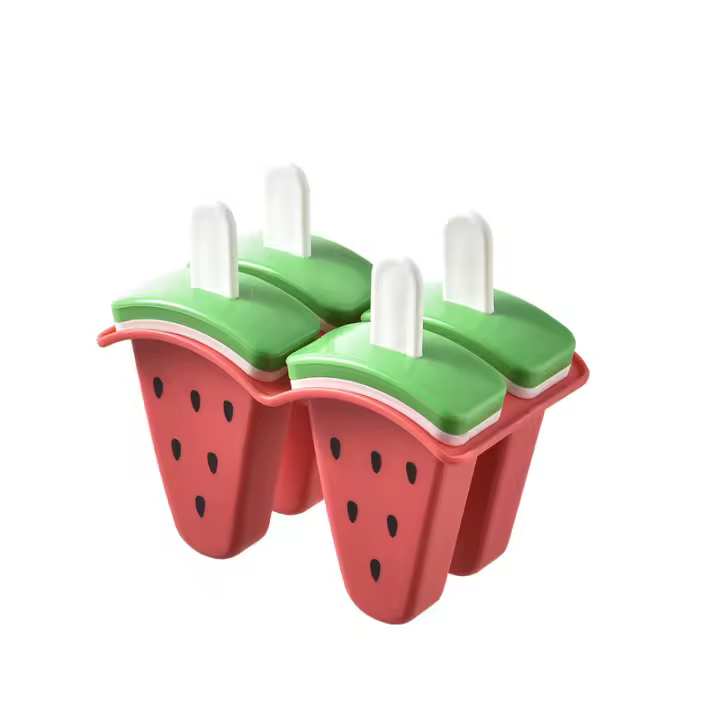 Moldes para paletas, Moldes para Helado, Moldes para paletas con forma de fruta, Moldes de silicona reutilizables para hielo, Moldes para Helado Caseros de desmoldar - 1
