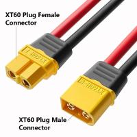 Conectores XT90 Macho Y Hembra Con Cable De Silicona De 12AWG 130mm Para Baterías RC Lipo Drone FPV Cable De Conector De Arranque Frío - details 0