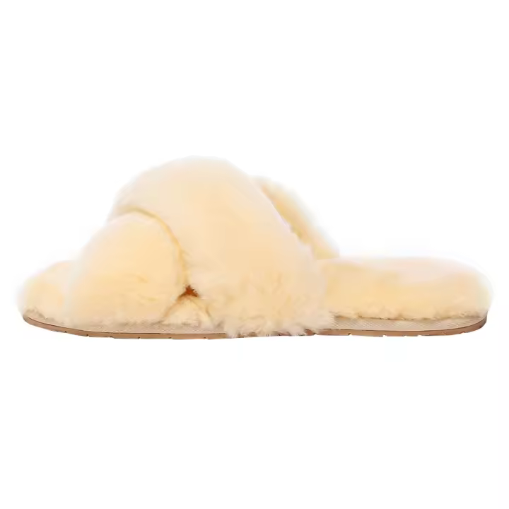 Zapatillas cruzadas australianas de mujer, suaves, cálidas y acogedoras para el hogar - Dove - 1