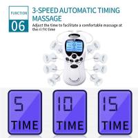 Estimulador Muscular Eléctrico TENS Para Espalda Con Almohadillas De Electrodo Masajeador Eléctrico Para Cuello Y Espalda Uso Doméstico - details 6