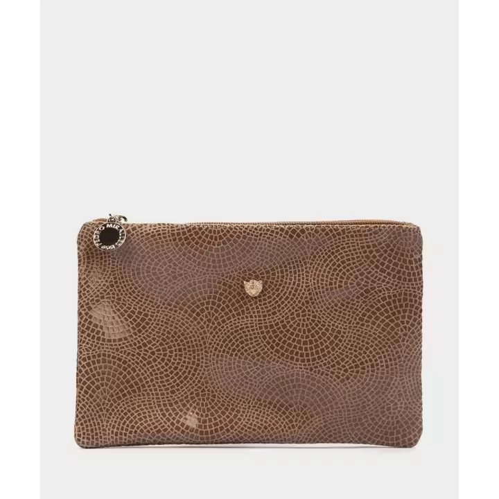 Pedro Miralles Mini bolso de piel modelo ITAEWON en tonos Marrones. Hecho a mano en España. - 1