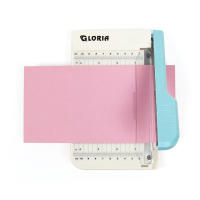 10444-20 Cortador de papel manual portátil - Cizalla de palanca pequeña– Guillotina Manual de plástico resistente con palanca, compacta y ligera – Ideal para Oficina, Escuela, Papelería o Uso Doméstico - details 2
