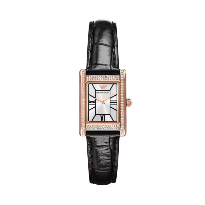 Emporio Armani Reloj LEATHER，BLACK，QUARTZ/2 HAND AR11624 - 1