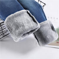 Jeans Térmicos Para Mujer Invierno Nieve Cálido Grueso Vaqueros Delgados Con Felpa Estilo Retro Azul Pantalones Largos Casual - details 27