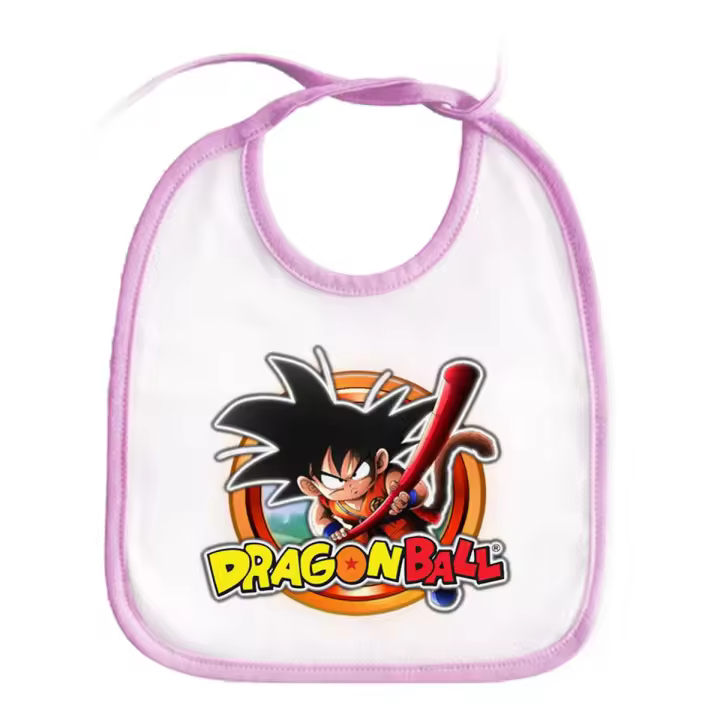 MERCHANDMANIA BABERO COLOR logo personaje son goku gokuh chico serie peleas baby bib - 1