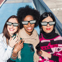 Gafas De Eclipse Solar ISO Certificadas Plásticas Para Visualización Directa Del Sol Adecuadas Para Hombres Uso Exterior Anti-Reflectante - details 4