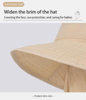Sombrero De Pescar Para Niños Y Niñas Xinbaoguan 100% Poliéster Con Gran Alas Protección Solar Transpirable Para Verano - details 8