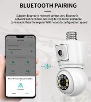 Cámara De Seguridad Exterior ICSEE 4K 8MP E27 Bombilla WiFi Con Lente Dual Pantalla Dual Audio Bidireccional Visión Nocturna Color Cámara IP Para Interior Y Exterior - details 8